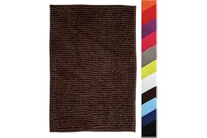 Chenille Badmatta 60X90 cm Choklad