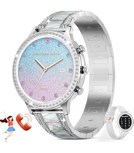 RUIMEN Smartwatch Donna Chiamate Bluetooth Musica Orologio Sportive