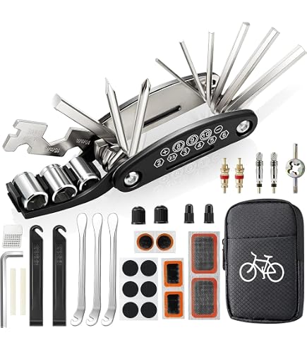 Kit Réparation Crevaison Vélo 50 Pièces - Rustines, Colle, Lève-pneus