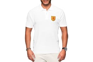 Purple Print House Scotland Polo Shirts for Men Football Shirt 2021 Retro Supporters Rugby Cotton Embroidered Crest Badge Royal Lion Rampant Flag