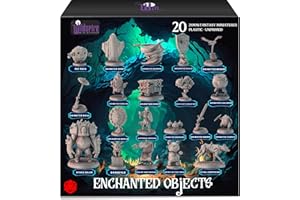 Wildspire 20 objets enchantés – Objets animés magiques pour figurines DND 28-32 mm Donjons et Dragons Miniatures en vrac D&D Miniatures DND Minis DND Figurines Fantasy Spell Effects D&D Figurines D&D