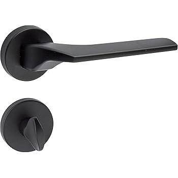 Maniglie Per Porte In Alluminio - Nero, Reversibili, Per Porte Fino A 70 Mm, Facili Da Installare - Foto 5