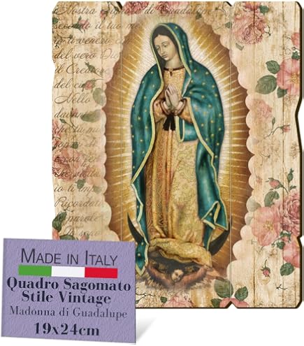 Fratelli Bonella Quadro Sacro Ultima Cena Su Legno MDF Di Pioppo - 15x20 Cm, Dettagli Oro A Caldo, Made In Italy