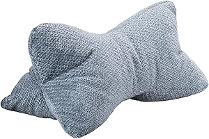 CozyKing Leseknochen Vinci Blau Nackenkissen Knochenkissen Nackenrolle Lesekissen Öko-Tex 100 Zertifiziert und 40°C waschbar - Kissen für Nacken, Knie oder Bauch zum Lesen oder Relaxen - 38x19x19 cm