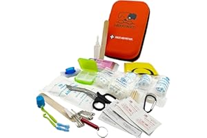 TheDogTagCo Dog First AID KIT - Over 40 Health Supplies - Compact & Portable - Be Prepared for Any Pet Emergency V2