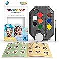 Snazaroo Adventure Face Paint Palette Kit for Kids and Adults, 8 Colours, 11pcs, Brush, Sponge, Guide, Water Based, Easily Washable, Non-Toxic, Makeup, Body Painting and Parties, for Ages 3+