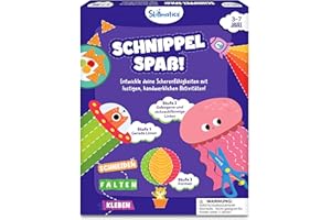 Skillmatics Kunst & Bastelaktivität- Schnippel Spaß! Scherenfähigkeiten üben, Bastelsets, Geschenke für Kleinkinder, Mädchen und Jungen im Alter von 3, 4, 5, 6, 7, Reisespielzeug