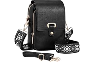 Leathario Cross Body Bag Women, Vegan Leather Phone Bag, Small Women's Cross-Body Bags, Versatile Handbags and Shoulder Bags