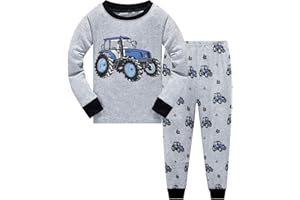 Little Hand Jungen Schlafanzug Langarm Herbst Winter Kinder Nachtwäsche Rakete Hakenmaschine Feuerwehrauto Schlafanzug 1-7 Jahre