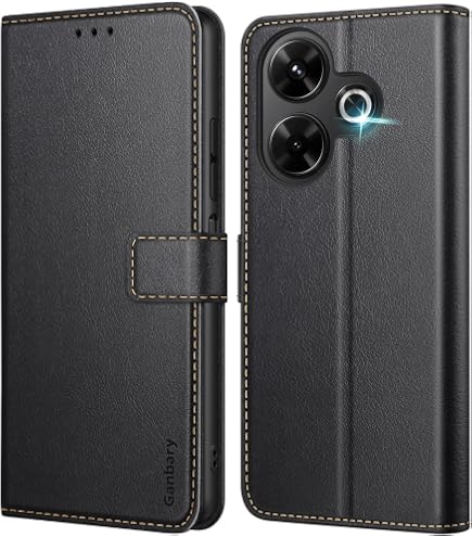 Leder-Handyhülle Für Xiaomi Redmi 13 – Mit Magnetverschluss, Kartenfach & Standfunktion
