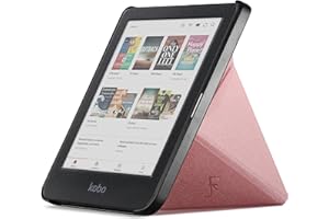 Forefront Cases Étui pour Kobo Clara Colour et Kobo Clara BW (Modèle:2024) - Étui de Support Pliant (Style Origami) - Mince et Léger, Fonction Automatique Veille/Réveil Intelligente Coque - Or Rose