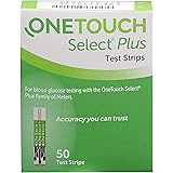 OneTouch Select Plus Simple Glucometer | FREE 10 Strips + 10 Sterile ...