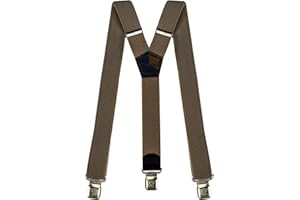 Decalen Bretelles pour Hommes et Femmes Une Taille Convient Tous Les Clips Forts Style Y Diverses Couleurs