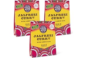 THE SPICE SULTAN FRESHLY GROUND SPICES COOK & DISCOVER The Spice Sultan - Jalfrezi Curry with Lemon Rice Curry Kit (3 Pack), Easy to use, Natural Ingredients, Vegan & Gluten Free. Each curry kit serves 4 people.