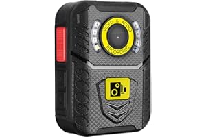 Brifield BR3 Professional Security Body Camera, Body Worn Camera Ultra HD 1440p Large 64GB Internal Memory Passcode Secured, Night Vision BodyCam With Klick Fast Klickfast Connector 2-Inch Screen