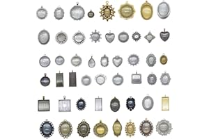 Julie Wang - Bandeja de bisel con colgante en blanco de bronce envejecido, sin duplicados