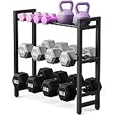 3 Tier/4 Tier Dumbbell Rack, Weight Rack for Home Gym