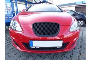 GOINGFAST Parrilla Sport Panal de Abeja Sin Emblema Compatible con Seat Leon 1P 09-12 Facelift