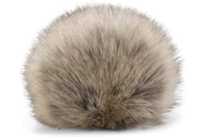 styleBREAKER pompón de Pelo Artificial para Gorros y Beanies, Piel sintética, pompón de Pelo de Invierno 04024161