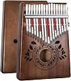 Kalimba 17 Clés En Acajou - Piano à Pouce Africain - Avec Accordeur Et Sac - Cadeau Idéal Débutants