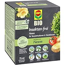 COMPO BIO Insekten-frei Neem Konzentrat, 75 ml fr bis zu 25 L  Neeml  Schdlingsbekmpfung gegen Blattluse & Trauermcken bekmpfen an  Zierpflanzen, Kartoffeln, Gemse & Krutern : Amazon.de: Garten