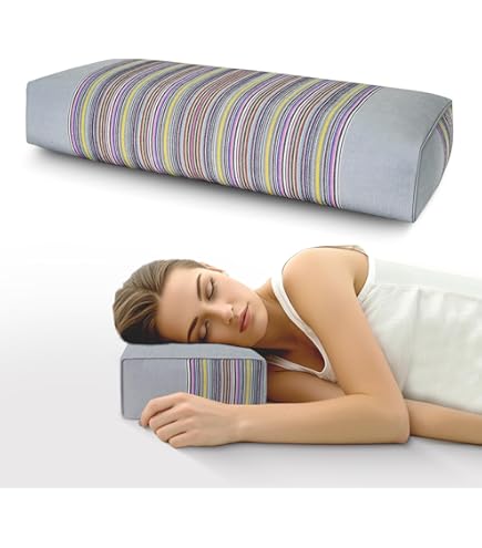 Cuscino Di Grano Saraceno Cilindrico - Organico, Per Sonno Migliore, Imbottitura Naturale - Foto 9