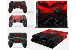 GNG PS4 Console Spider Skin Decal Vinal Sticker + 2 Controller Skins Set