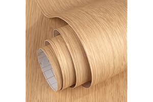 vgoltd Wooden Vinyl Wrap Self Adhesive Wallpaper Wood Effect Sticky Back Plastic Roll for Furniture Removable Peel and Stick Wallpaper Decorative Kitchen Contact Paper (Style 16, 30 x 100 cm)