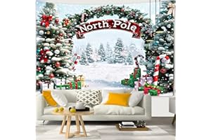 Chickwin 3D Tapiz Decorativo Pare Navidad, Tapiz Pared Navideña Tapiz para Navideños Tapestry Decoración de Pared para Dormitorio Sala de Estar (200x150cm,Nieve)