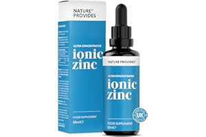 Ionic Zinc Sulphate Liquid Ultra Pure & Concentrated - 50ml, Immune & Fertility Support, Skin, Hair & Nails, Superior to Vimergy and Eidon, High Absorption, Made in UK by Nature Provides