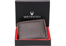 WildHorn® RFID Protected Genuine Leather Wallet for Men's