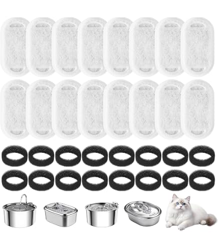Filtro Per Fontana Per Gatti, 16 Filtri Di Ricambio Per Fontana Per Animali Domestici Compatibili Con La Fontana Per Animali Domestici Wf050 88793267 Filtro Per Fontana Per Gatti, 16 Filtri Di Ricambio Per Fontana Per Animali Domestici Compatibili Con La Fontana Per Animali Domestici Wf050 88793267