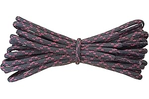 Fabmania® Laces Strong Round 3mm Shoelaces for Casual Walking Hiking Trekking Shoe Boot Men Women (1 pair)