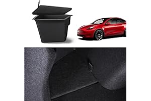 ‎BASENOR BASENOR 2023 2022 2021 Tesla Model 3 Kofferraum-Organizer wasserdichter Kofferraum-Aufbewahrungsbehälter Seitenbox mit Teppichboden, Innenausstattung