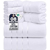 American Soft Linen Set Di 6 Asciugamani In 100% Cotone
