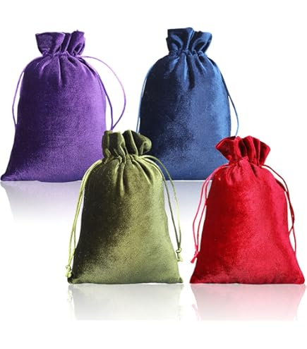 Fluwelen cadeauzakje bordeaux 13x18 cm - Spirituele winkel
