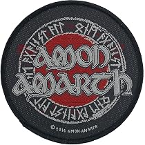 Écusson Brodé Métal Amon Amarth - Patch Thermocollant Red Melodic Death - Pour Veste, Sac - 2
