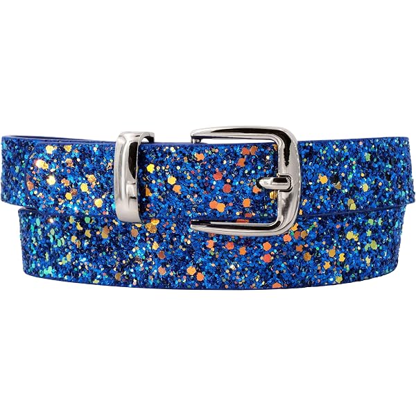 Lot De 4 Ceintures Fille En Cuir PU - Forme De Cœur, Longueur 95 Cm Réglable - Couleurs : Noir, Blanc, Bleu, Rose - Pour Robe, Jean, Jupe