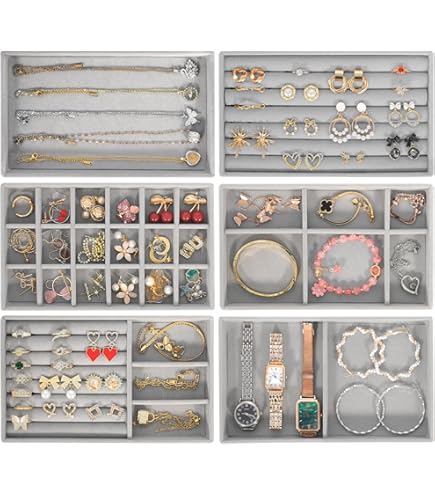 Personalisierbares Logo Samt Schmuckkästchen Reise Schmuck-Organizer für Ringe u