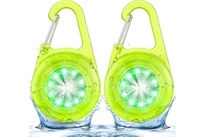 ‎TAXIMI LED Blinklicht Sicherheitslicht IP68 Wasserdicht USB Aufladbar Sicherheit Licht für Kinder Schulranzen Nachtläufer Bergsteiger Hunde Leuchtanhänger Clip Dauerlicht und Blinklicht 2er