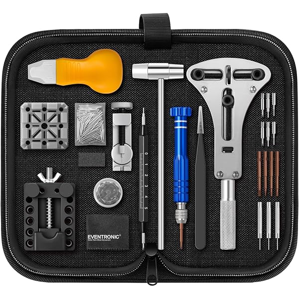 Kit Réparation Montre 185 Pièces LeeEv - Outils Changement Pile, Retrait Maillons, Ouverture Boîtier