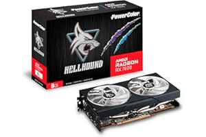 POWERCOLOR Radeon RX 7600 Hellhound OC (8GB GDDR6/PCI Express 4.0/2695MHz/18000MHz)