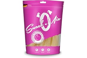 SNACKOMIO - Premium snack pour chiens - oreilles de lapin croustillantes nature, sans céréales, 1 paquet (1 x 150g)