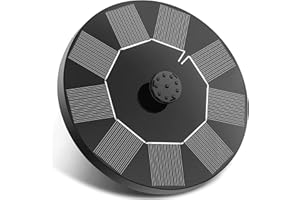 BAONUOR Solar Springbrunnen Teichpumpe für außen mit 6 Effekte Solar Wasserpumpe Solar schwimmender Fontäne Pumpe für Gartenteich Oder Vogel-Bad Fisch-Behälter 1W