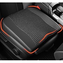 Lofty Aim Autostoelkussen, Comfortabel Geheugenschuim Zitkussen voor het Rijden, Verlichting van Ischias-Rug-Pijn, Kussen voor Auto-Vrachtwagen, Kantoor, Rolstoel - Bruin