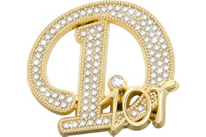 BZZSMXN Gold Brosche Damen Buchstabe Brosche Silber 925 Monogramm Broschen & Anstecknadeln für Damen, Mode Briefbrosche Broschen für Kleidung Elegante Anstecknadel, Dupes Schmuck Geschenke für Frauen