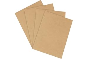 Belle Vous Tablero Madera MDF 2 mm (Pack de 30) 15 x 20 cm Maderas para Bricolaje Sin Acabado Proyectos Placas y Carteles – Para Corte Láser, Pintar, Modelado, Calado, Grabado y Pirograbado