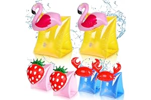 RUMIA 6-teilige Schwimmbäder Aufblasware Schwimmbäder für Kinder Cartoon Schwimmhilfen Schwimmbäder Schwimmbäder Schwimmbäder Schwimmbäder für Kleinkind Jungen und Mädchen Schwimmhilfe