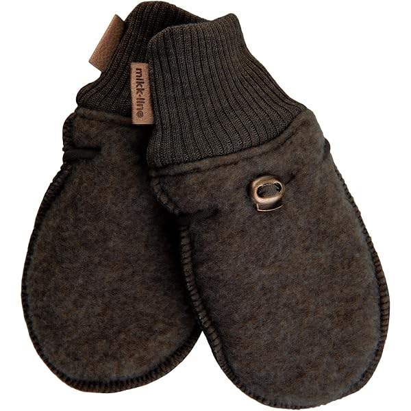 Moshiki | Damen Wollehandschuhe Fäustlinge mit Klappe Lali| Mit Biobaumwoll-Fleece gefüttert | 100% Wolle