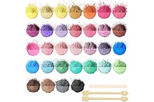 ‎OVALETTA Ovaletta 32 Epoxidharz Farbe 3g, Mica Powder, Kerzen Selber Machen Set, Farbpigmente für Gießpulver, Badebomben Selber Machen, Diy Pigmentpulver für Seifenfarbe, Kerze, Kosmetischer, Schleim